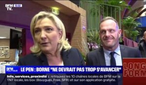 Réforme des retraites: pour Marine Le Pen, "Élisabeth Borne ne devrait pas trop s'avancer"