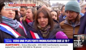 Anne Hidalgo: "Cette réforme est absolument injuste et injustifiée et la réponse des Français est dans la rue"