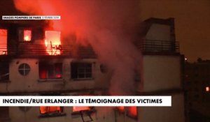 Incendie/Rue Erlanger : le témoignage des victimes