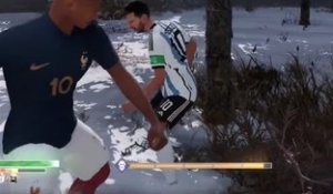 Quand Mbappé rencontre Messi dans un jeu vidéo