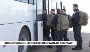 Les secouristes français à l'action après le séisme en Turquie