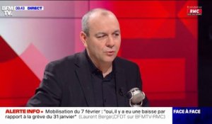 Laurent Berger: "On ne pense pas que le blocage soit la solution" contre la réforme des retraites