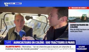 Agriculteurs en colère: le cortège des 500 tracteurs entrent dans Paris, direction l'esplanade des Invalides