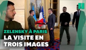 Guerre en Ukraine : Zelensky à Paris avec Macron, les trois images fortes de sa visite