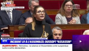 Olivier Dussopt qualifié "d'assassin": Aurore Bergé demande "des excuses claires et sincères"