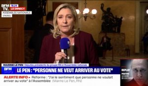 "C'est le moment ou jamais": Marine Le Pen demande aux députés LFI de voter sa motion de censure
