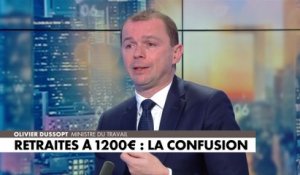 Olivier Dussopt : «225 000 retraités de plus seront à 1200 euros brut»