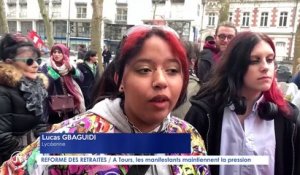 Le Journal - 16/02/2023 - REFORME DES RETRAITES / A Tours, les manifestants maintiennent la pression