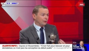 "Je pardonne peu": Olivier Dussopt à propos du député qui l'a qualifié d'"assassin"