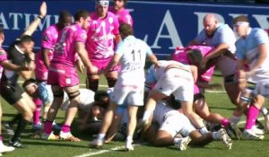 TOP 14 - Essai de Facundo BOSCH (AB) - Aviron Bayonnais - Stade Français - Saison 2022:2023