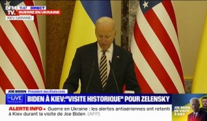 Joe Biden à Kiev: "Le peuple américain sait que l'agression russe nous menace tous"