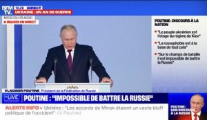 "Il est impossible de battre la Russie", assure Vladimir Poutine