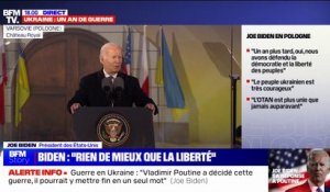 Joe Biden à Varsovie: "Il n'y a rien de mieux que la liberté"