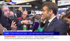 "Il n'y a qu'une solution, c'est travailler davantage" déclare Emmanuel Macron