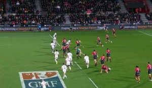 TOP 14 - Essai de Pierre-Louis BARASSI (ST) - Stade Toulousain - Section Paloise - Saison 2022:2023