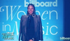 Fatima Robinson Presents Sylvia Rhone With the Executive of The Year Award At Billboard 2023 Women In Music