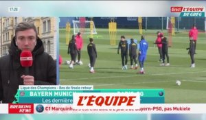 Marquinhos s'est entraîné à deux jours d'affronter le Bayern - Foot - C1 - PSG