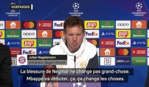 8es - Nagelsmann : “Neymar absent ? Ça ne change pas grand-chose, mais Mbappé qui débute...”