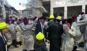 [No Comment] Fête de Pourim : des milliers de juifs ultra-orthodoxes dans les rues de Jérusalem