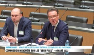 Audition à l'Assemblée nationale - Uber files : auditions sur la question du droit du travail au sein des plateformes