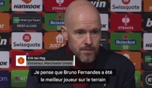 Erik ten Hag : "Bruno Fernandes a été le meilleur joueur sur le terrain"