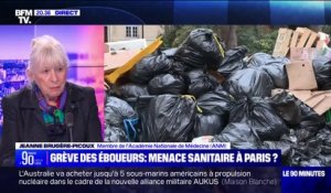 Jeanne Brugère-Picoux, membre de l'Académie nationale de médecine, s'inquiète de l'amoncellement des poubelles à Paris