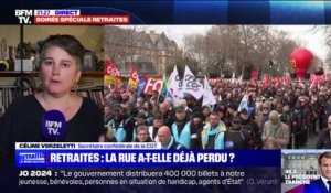 "On ne peut pas parler de résignation": Céline Verzeletti (CGT) réagit à la baisse du nombre de grévistes
