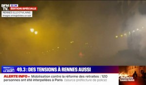 Recours au 49.3: les images des tensions à Rennes