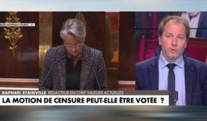 Raphaël Stainville : «Elisabeth Borne ne sait que trop que la composition des oppositions rend quasiment impossible l’adoption d’une motion de censure»