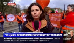 Retraites: des centaines de manifestants rassemblés à Nantes