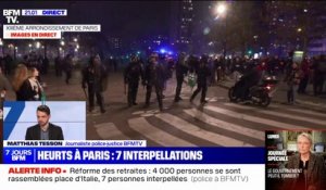 Manifestation à Paris: 7 personnes interpellées parmi les 4.000 rassemblées ce samedi
