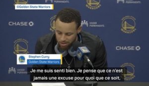 Warriors - Curry écarte l’excuse de la méforme physique