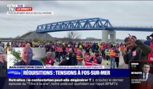 Tensions à Fos-sur-Mer: "Quand on voit que c'est tendu et que la négociation est vouée à l'échec, il reste la force légitime", explique Jean-Christophe Couvy (Unité SGP Police FO)