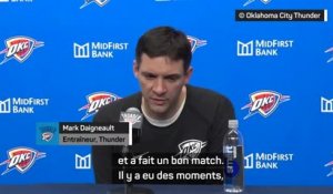 OKC - Daigneault : "Shai Gilgeous-Alexander est un grand joueur"