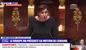Laure Lavalette (RN) à Élisabeth Borne: "Quelle que soit l'issue de ce vote, vous aurez échoué à convaincre les Français"