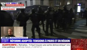 Ariel Weil, maire PS de Paris Centre: "Il n'y a apparemment pas de dégâts majeurs, mais pas mal de petits dégâts et du mobilier endommagé"