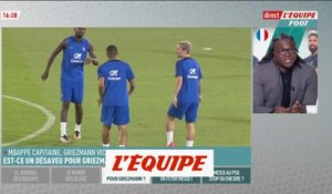 Griezmann déçu d'être vice-capitaine ? - Foot - Bleus