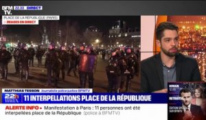 Paris: au moins 11 interpellations lors de la manifestation place de la République, selon la police