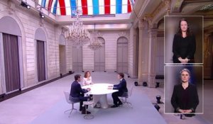 Revoir l'intégralité de l'interview du Président Emmanuel Macron diffusée à 13h depuis l'Elysée - Regardez