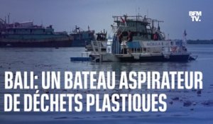Un bateau aspirateur de déchets plastiques pour lutter contre la pollution aquatique à Bali, en Indonésie