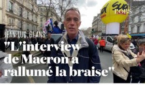 En grève ce 23 mars, Jean-Luc s'offusque de l'interview de Macron aux 13 heures