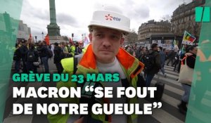 Retraites : ces manifestants estiment que Macron "se fout de notre gueule"en maintenant la réforme