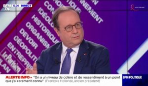 À Sainte-Soline, "certains ne sont pas là pour lutter contre les méga-bassines mais pour créer le chaos" affirme François Hollande