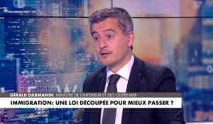 Gérald Darmanin : «270.000 étrangers par an passeront un examen de Français et s’ils ne l’ont pas : pas de titre de séjour»