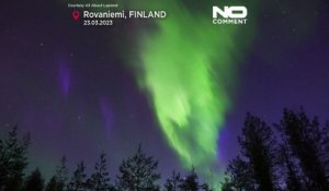 No Comment : tempête solaire et aurore astrale en Finlande