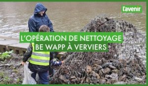 Opération de nettoyage Be WaPP à Verviers
