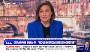 Agents de la Brav-M accusés de violences policières: "Il ne faut pas confondre la précipitation et la rigueur d'une enquête", affirme Agnès Thibault-Lecuivre, cheffe de l'IGPN