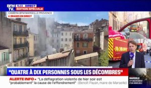 Effondrement à Marseille: "Vers 00h40, une énorme déflagration s'est produite dans cet immeuble", affirme Patrick Amico, adjoint au maire