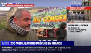 "On sait que le Conseil constitutionnel ne va pas censurer les 64 ans": des premiers manifestants sont rassemblés devant la gare Saint-Lazare cet après-midi