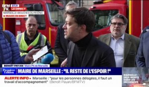 Benoît Payan, maire de Marseille, confirme que huit personnes ont disparu dans l'effondrement du 17 rue de Tivoli et que "probablement une neuvième personne a disparu dans l'effondrement du 19"